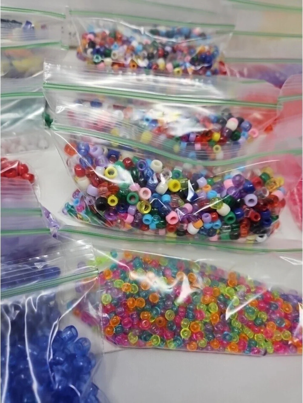 Large Lot Of Loose Beads Costume Kids Crafting Jewelry Making Alphabet Organizer